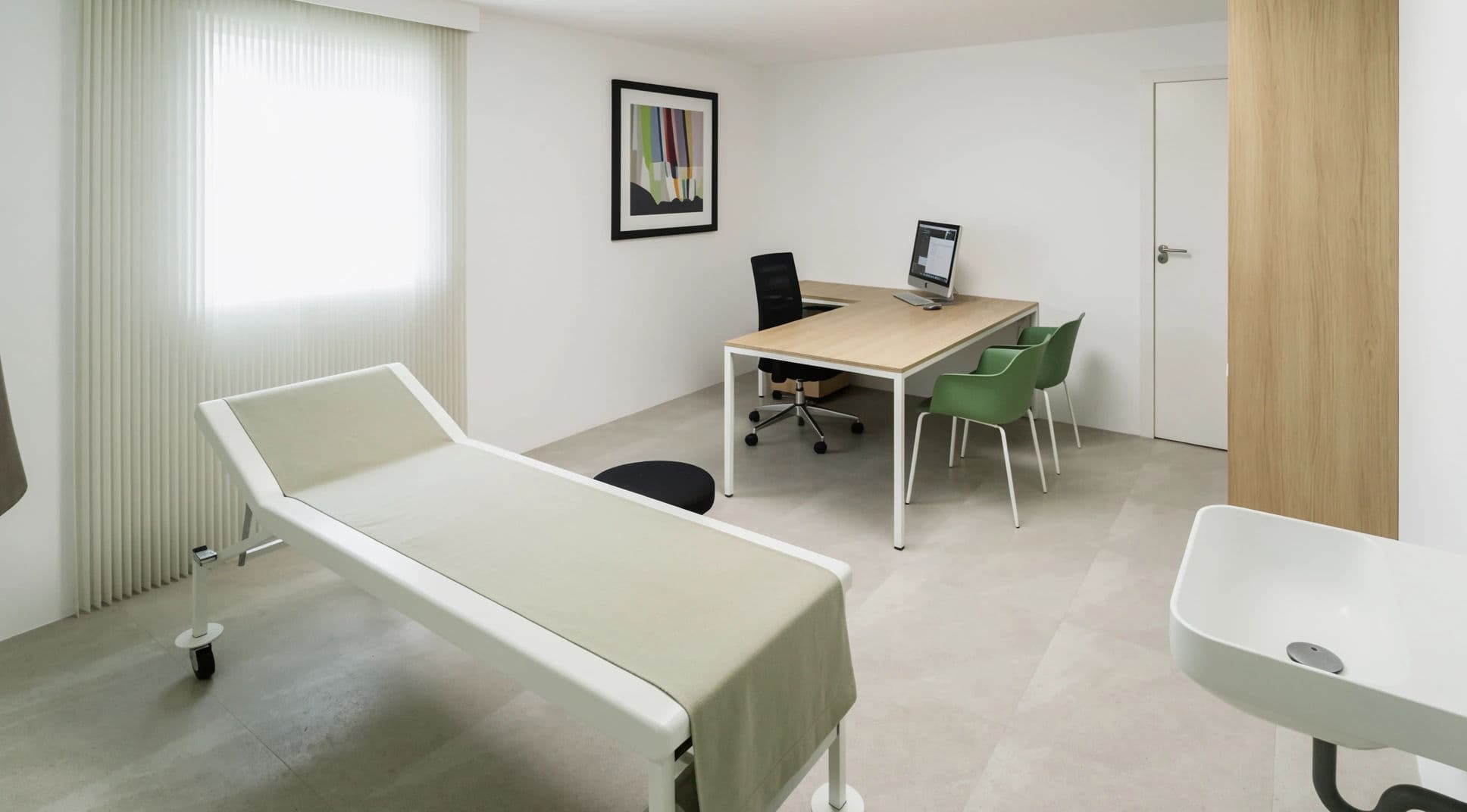 Studio medico — vista 2 — render indicativo