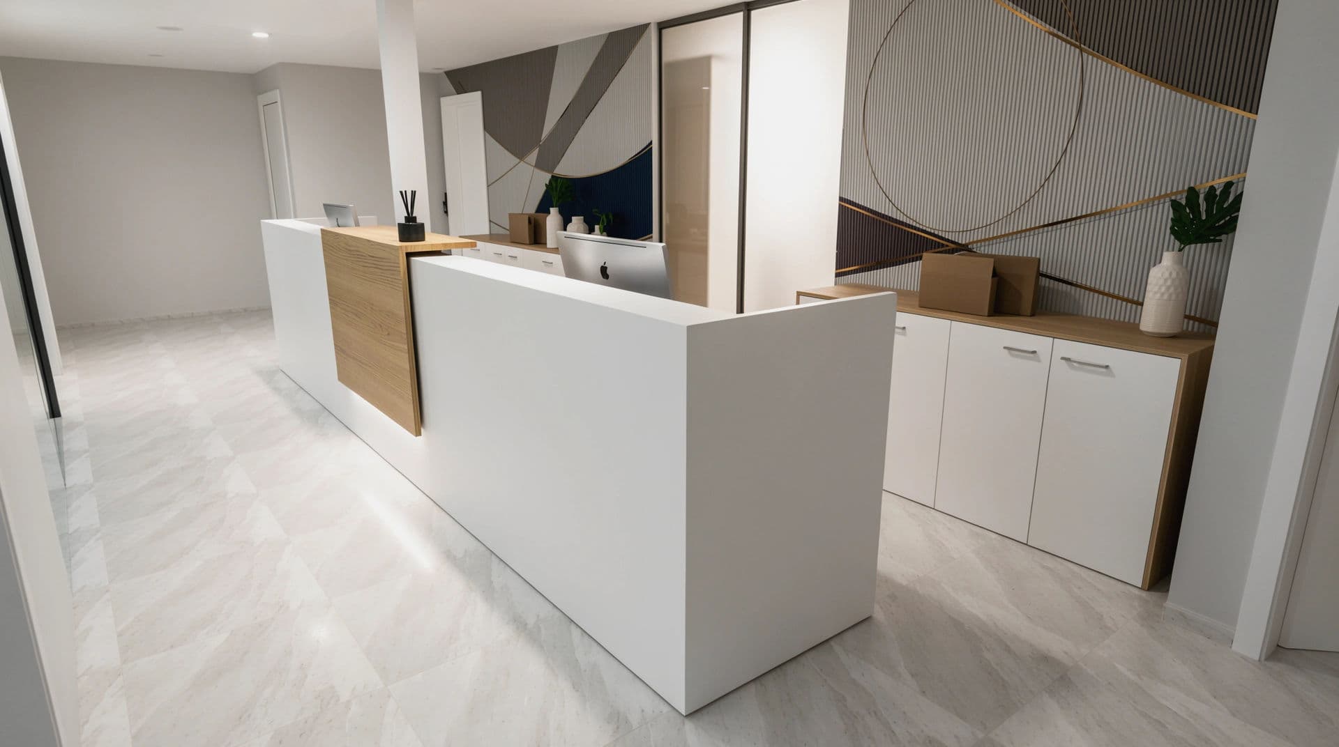 Reception della nuova sede Althea — render indicativo